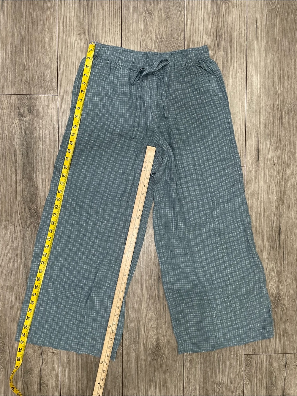 NWT Eileen Fisher Womens  Wide Nile Ankle Pant Blue Size XS - Picture 4 of 7